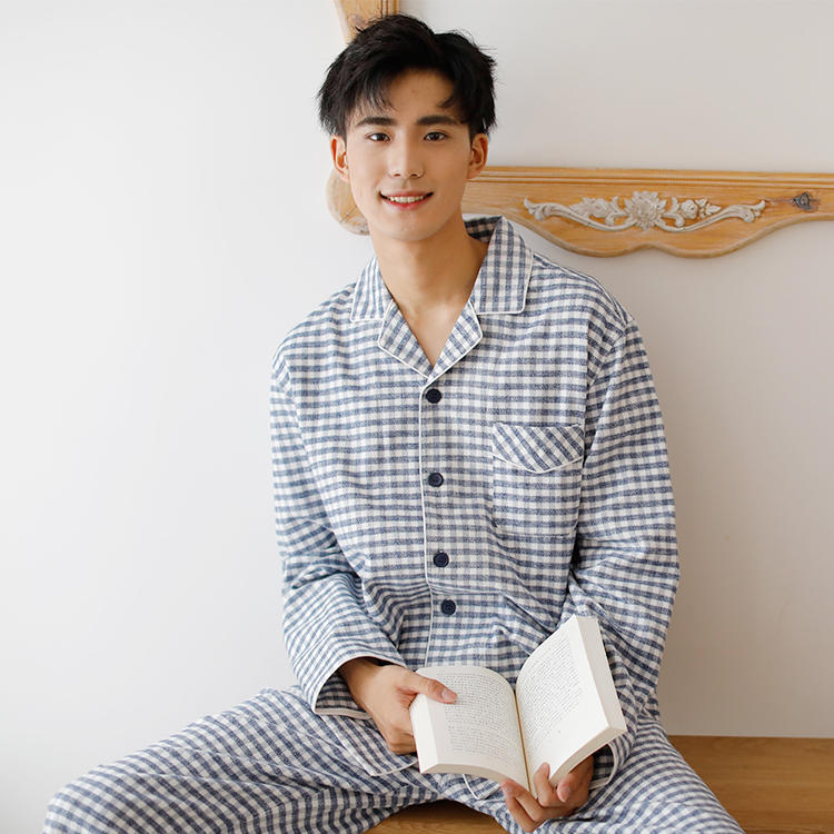 新款无印良品法兰绒家居服套装秋冬款专柜在售