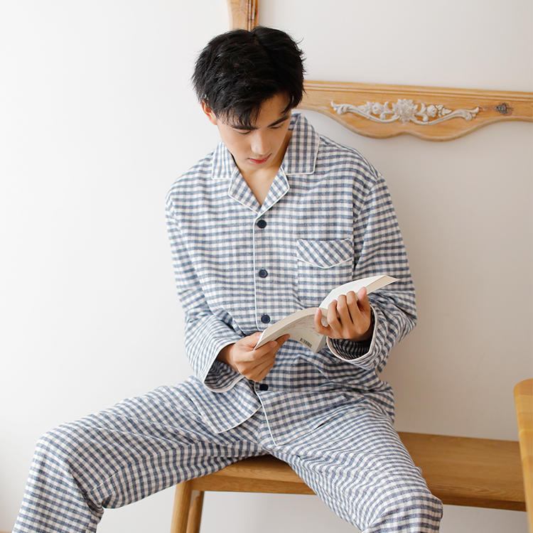 新款无印良品法兰绒家居服套装秋冬款专柜在售