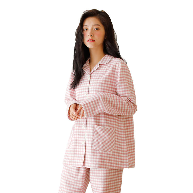 新款无印良品法兰绒家居服套装秋冬款 专柜在售 女款睡衣